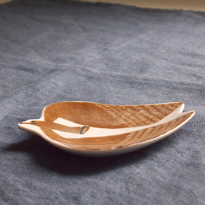 倉敷意匠　kata　kata　印判手豆皿　アホウドリ