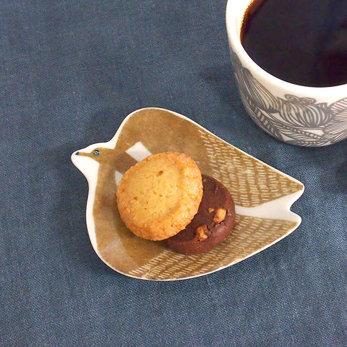 倉敷意匠　kata　kata　印判手豆皿　アホウドリ