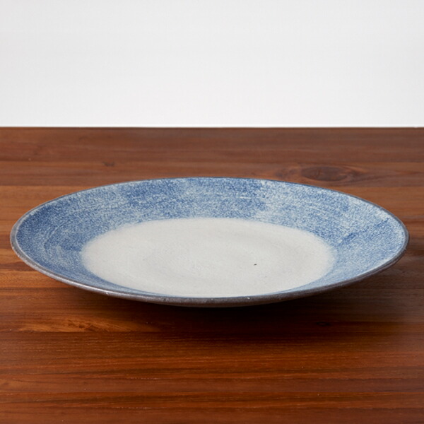 ココチ舎　インディゴ　丸皿　7寸