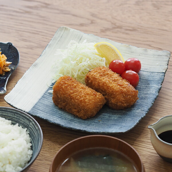 【取扱終了0325】ココチ舎　インディゴ　角皿　中　Lライン　※