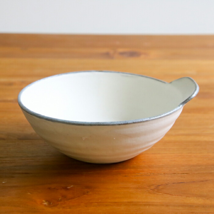 ココチ舎　とんすい　丸　粉引　