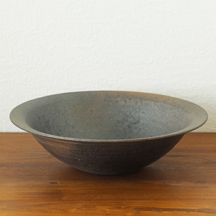 ココチ舎　焼締　リム鉢　大