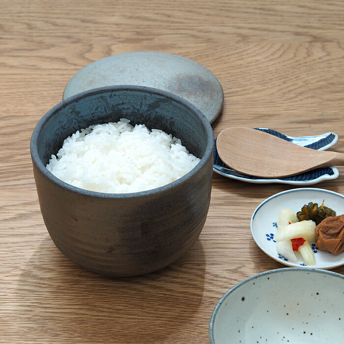 ココチ舎　焼締　陶おひつ　2合