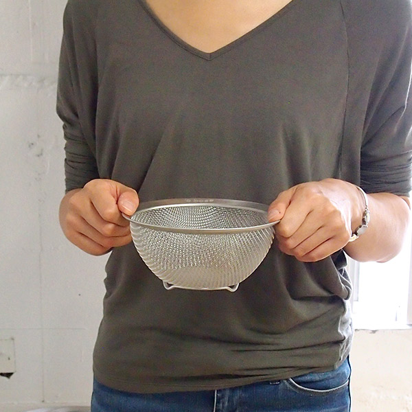 ラバーゼ　ステンレス丸ざる　小　15cm　/　la　base