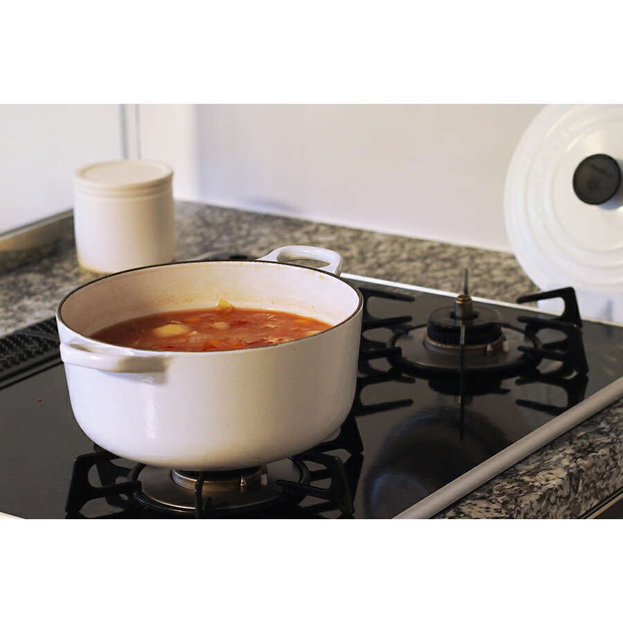 【取扱終了0905】ル・クルーゼ　トラディション　ココットロンド　20cm　ホワイト【国内正規品】　/　Le　Creuset