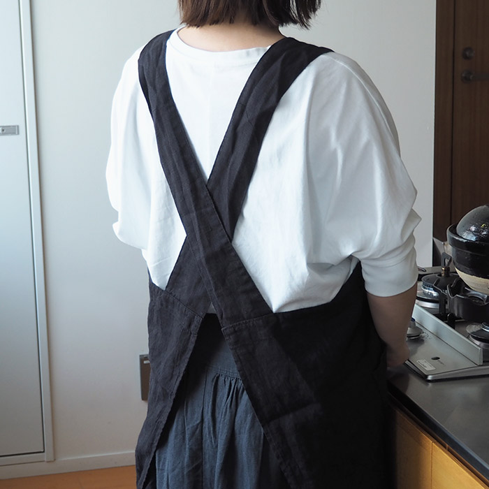 リーノ・エ・リーナ　フルエプロン　アニタ　ノワール　/　Lino　e　Lina　Anita