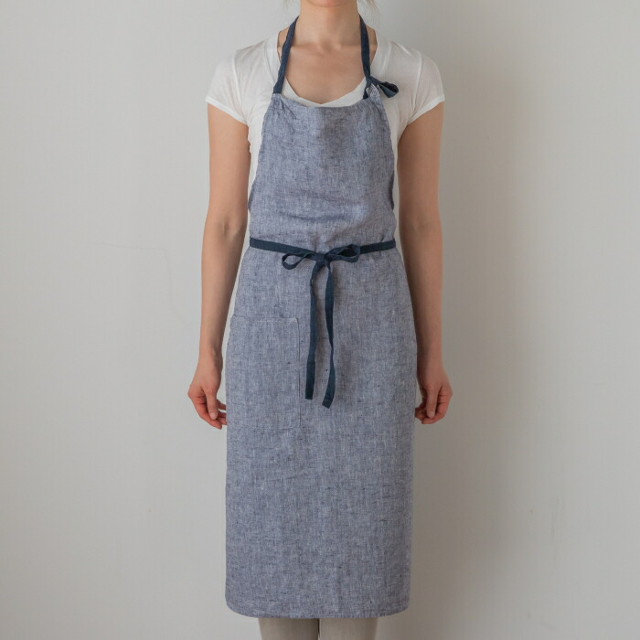 リーノ・エ・リーナ　フルエプロン　マノン　フィルブルー　/　Lino　e　Lina　Manon