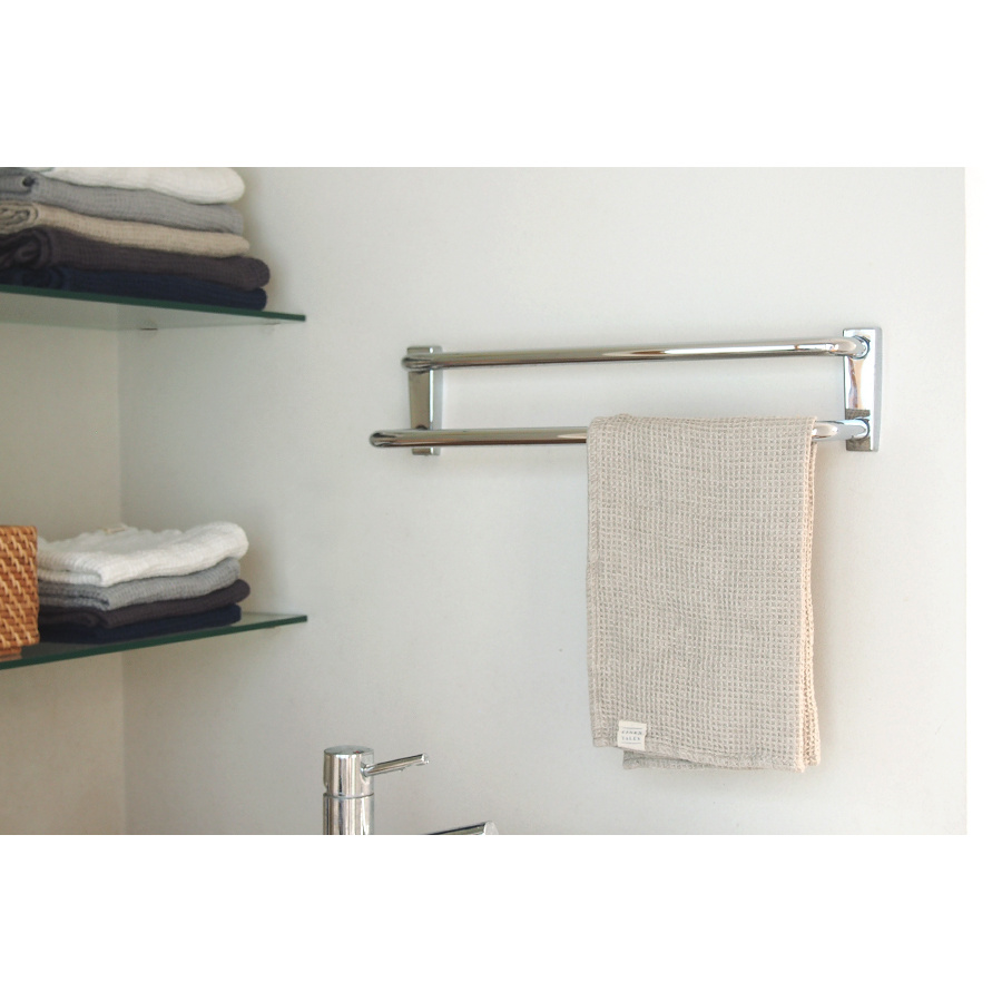 【取扱終了0501】リネンテイルズ　ワッフルタオル　フェイスタオル　ナチュラル　45×65　/　LINEN　TALES　※