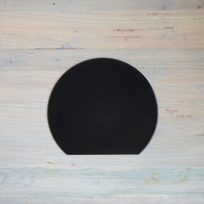 【プロキッチンオリジナル】【単品】半月盆S　両面　黒×赤　/　PROKITCHEN　□