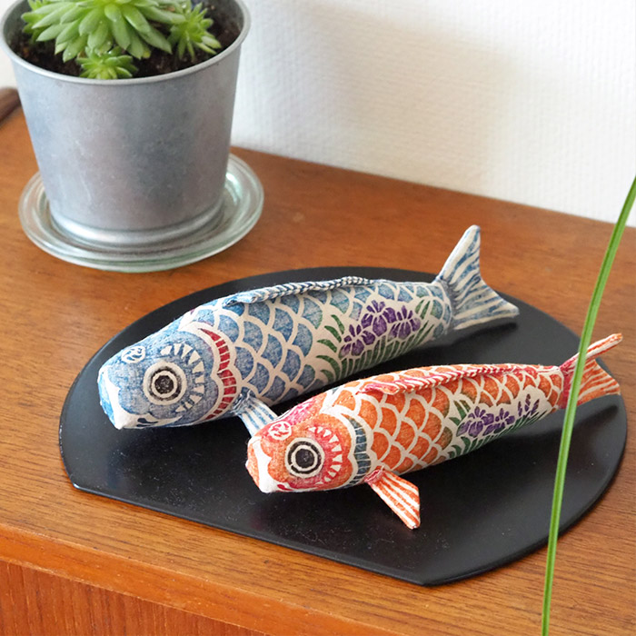 真工藝　木版手染めぬいぐるみ　鯉のぼりセット