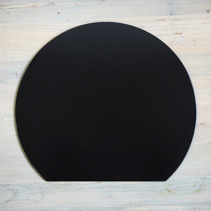 【プロキッチンオリジナル】【2枚セット】半月盆　両面　黒×赤　/　PROKITCHEN