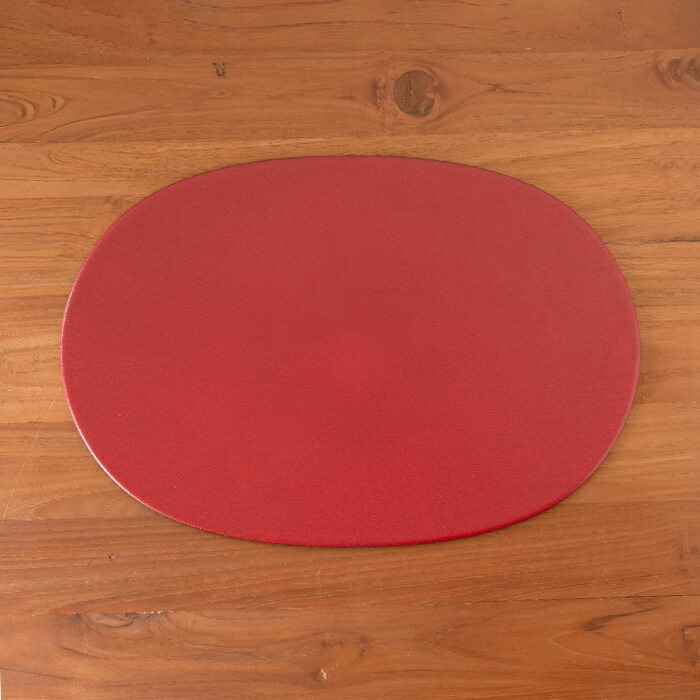 【プロキッチンオリジナル】【単品】小判盆　両面　赤×黒　/　PROKITCHEN