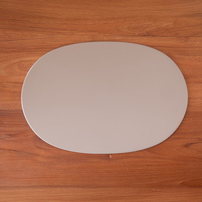 【プロキッチンオリジナル】【単品】小判盆　両面　アイボリー×グレージュ　/　PROKITCHEN