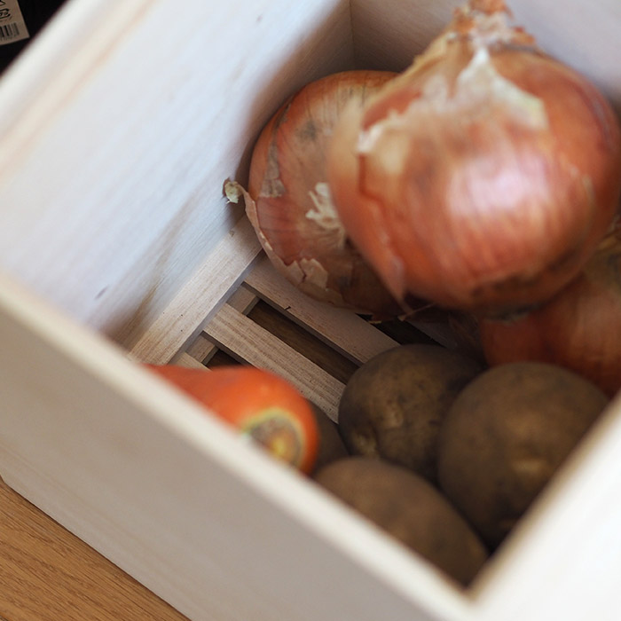 増田桐箱店　野菜保存箱　S