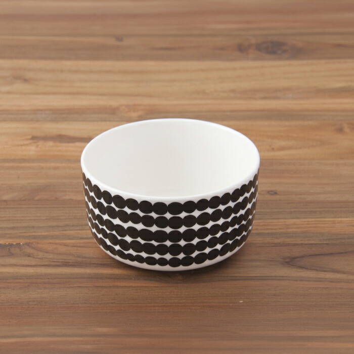 マリメッコ　ボウル　500ml　シイルトラプータルハ　ブラック　/　marimekko　Siirtolapuutarha　