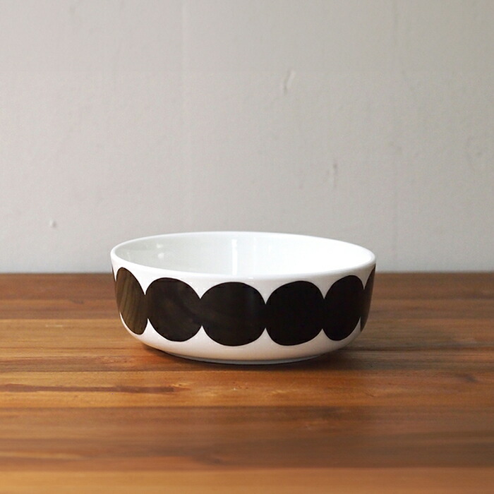 マリメッコ　ボウル　400ml　ラシィマット　メガ　ブラック　/　marimekko　Rasymatto　