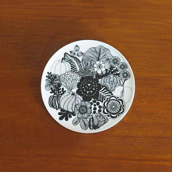 【フィンランド独立100周年】マリメッコ　プレート　20cm　シイルトラプータルハ　/　marimekko　Siirtolapuutarha