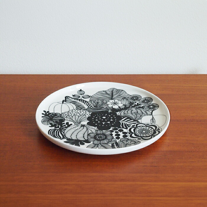 【フィンランド独立100周年】マリメッコ　プレート　20cm　シイルトラプータルハ　/　marimekko　Siirtolapuutarha