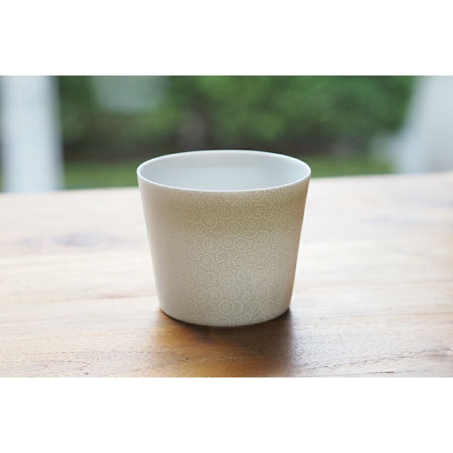 【取扱終了0331】丸直製陶所　白磁小紋　コップ　丸紋　※