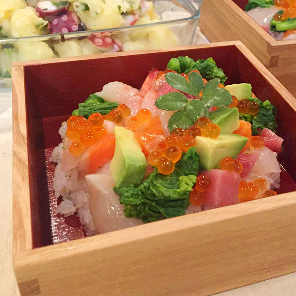 松屋漆器店 白木 5寸三段重 内朱