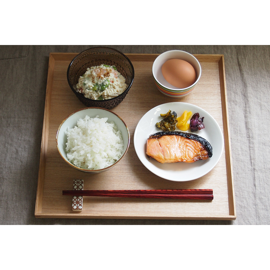 松屋漆器店　白木　尺正角盆