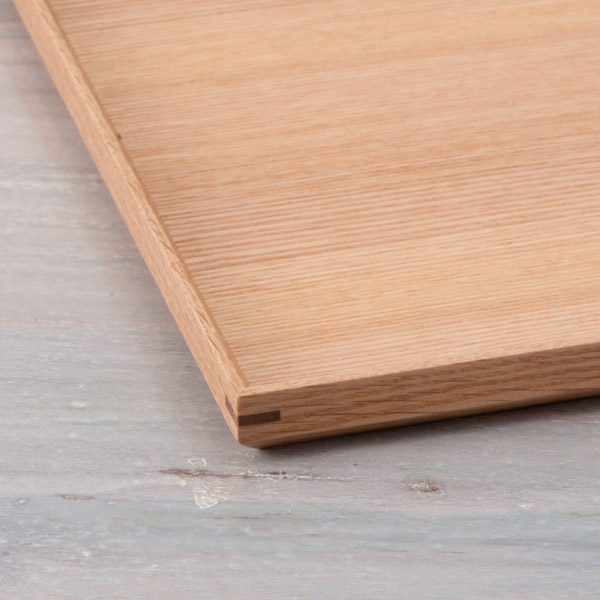 【訳あり】松屋漆器店　白木　1尺3寸長角盆