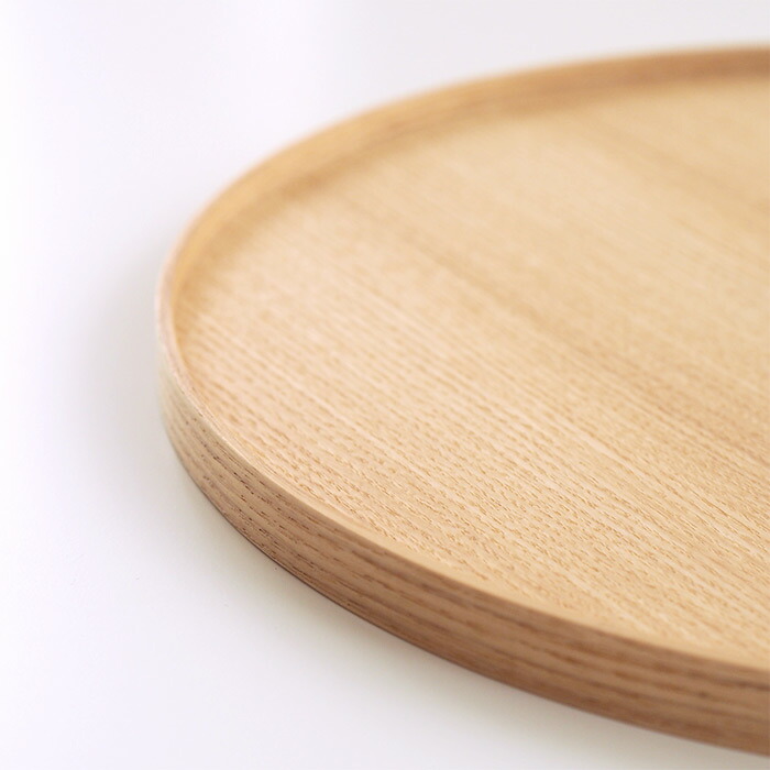 松屋漆器店　白木　丸盆30cm