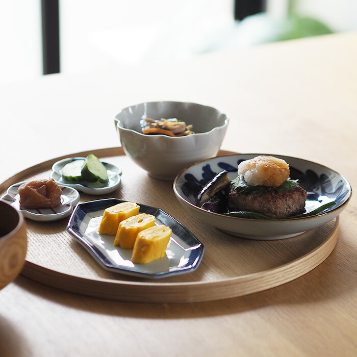 松屋漆器店　白木　丸盆30cm