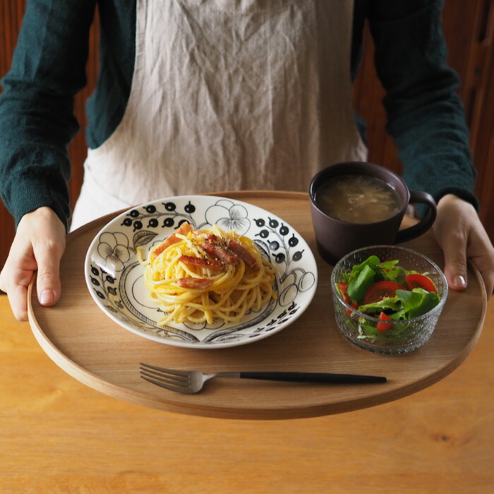 【訳あり】松屋漆器店　白木　14.0寸小判盆