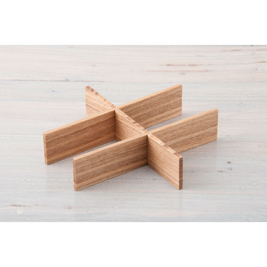 松屋漆器店 白木 6寸重箱用 六つ切仕切り