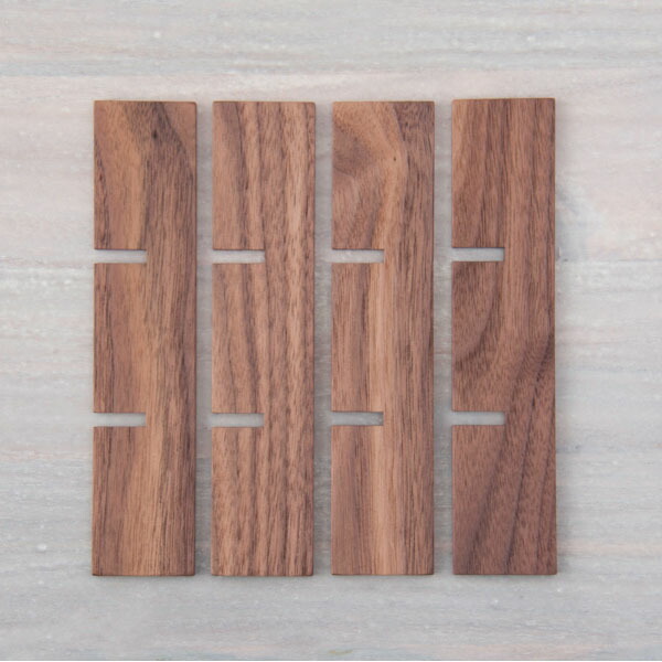 松屋漆器店 ウォールナット 6寸重箱用 九つ切仕切り