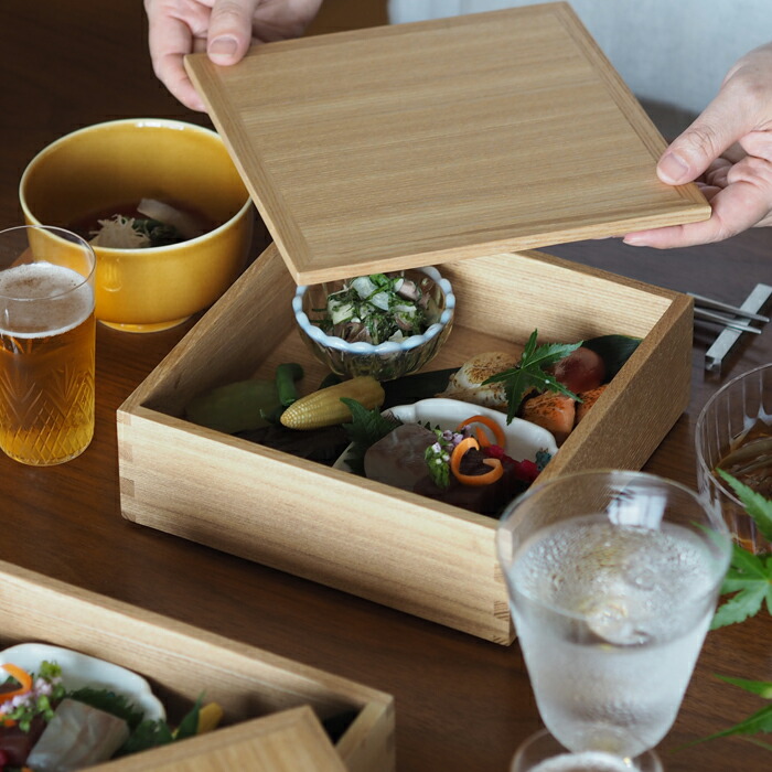 松屋漆器店　白木　6寸重箱用蓋　内白木