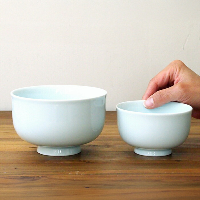 瑞々　めし碗　青白