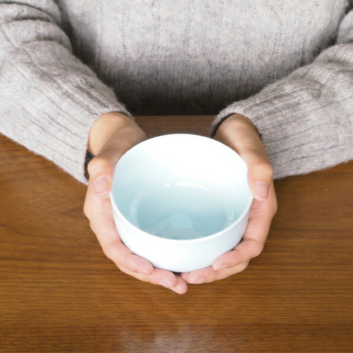 瑞々　めし碗　青白
