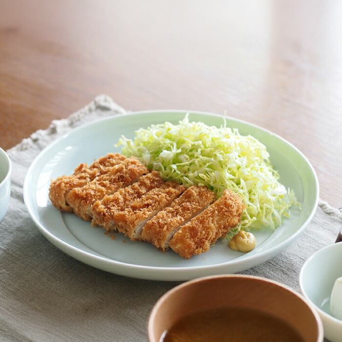 【送料無料】瑞々 まる皿8寸 青白