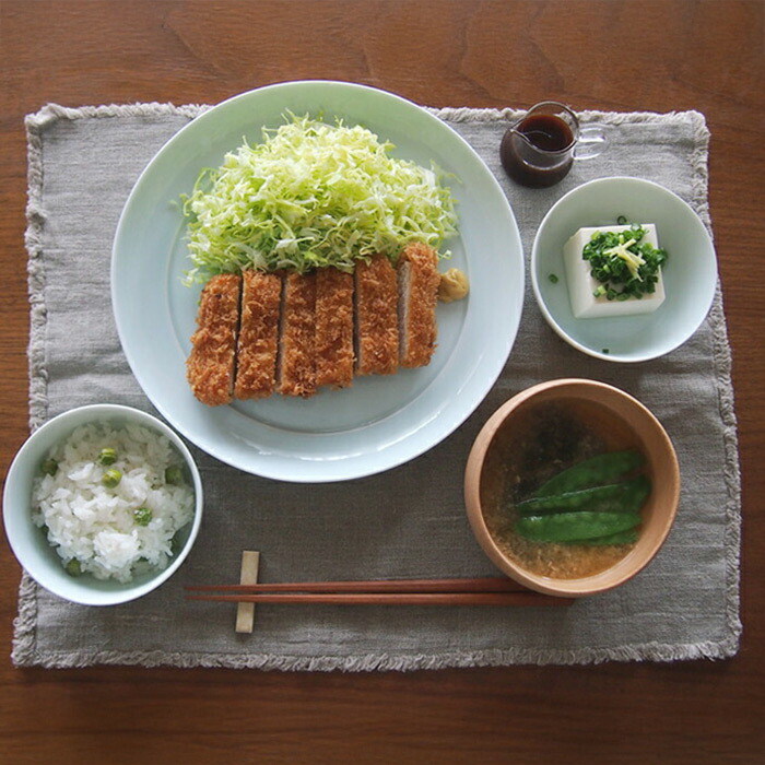 【送料無料】瑞々 まる皿8寸 青白