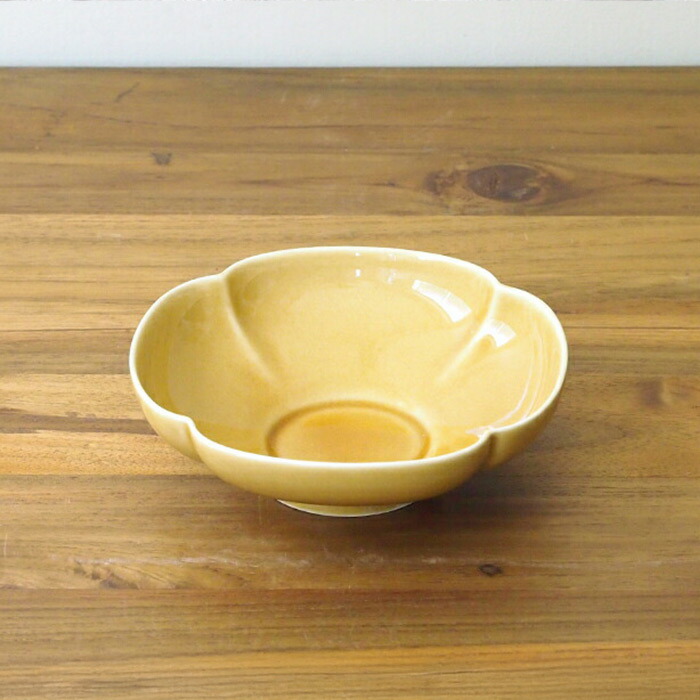 瑞々　木瓜鉢5寸　うす飴