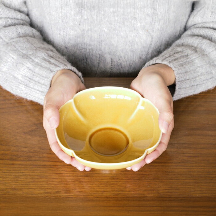 瑞々　木瓜鉢5寸　うす飴