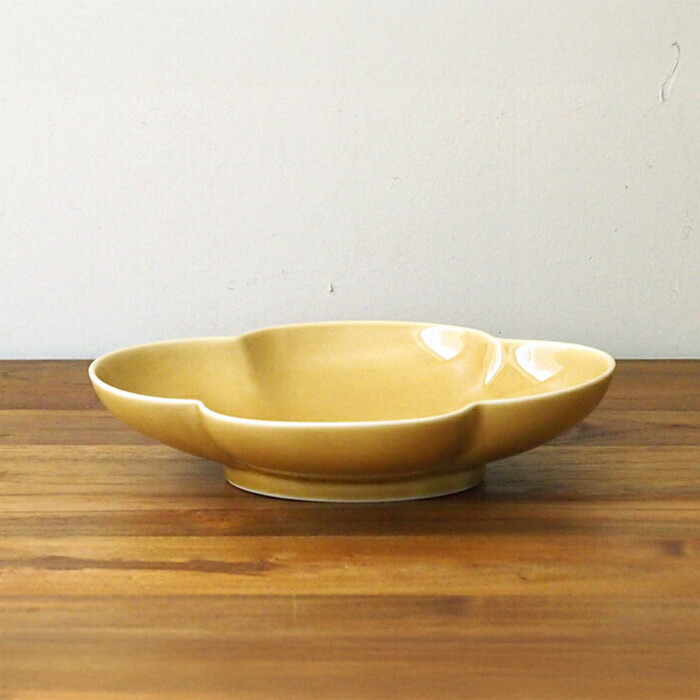 瑞々　木瓜長鉢7寸　うす飴