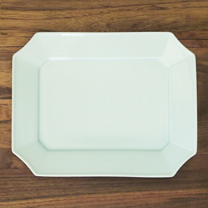 瑞々　すみきり角皿　青白