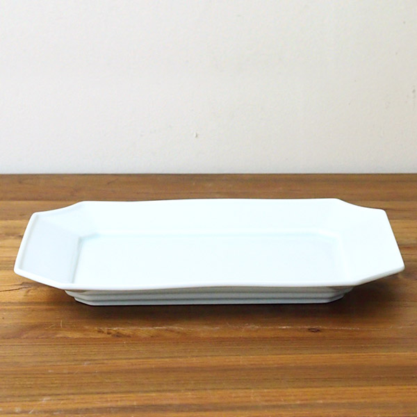 瑞々　すみきり角皿　青白