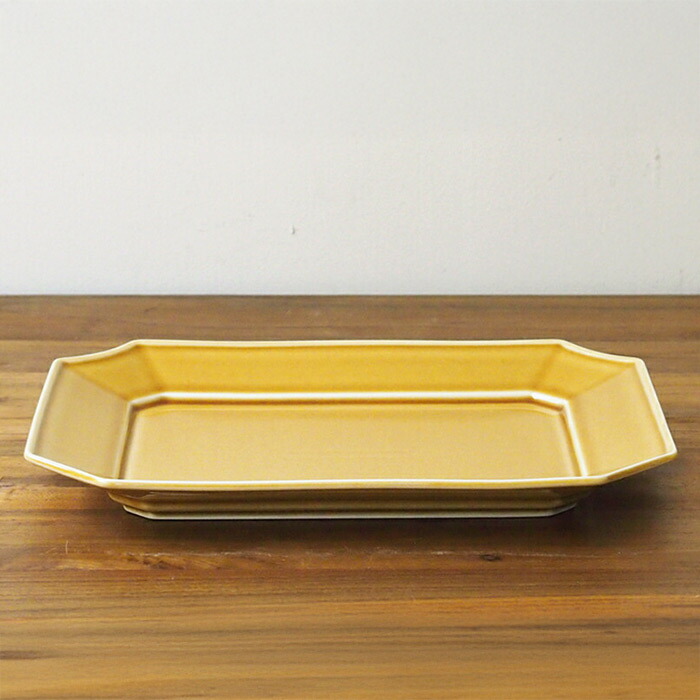 瑞々　すみきり角皿　うす飴