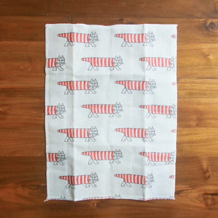 中川政七商店　LISA LARSON ふきん　マイキー/レッド　