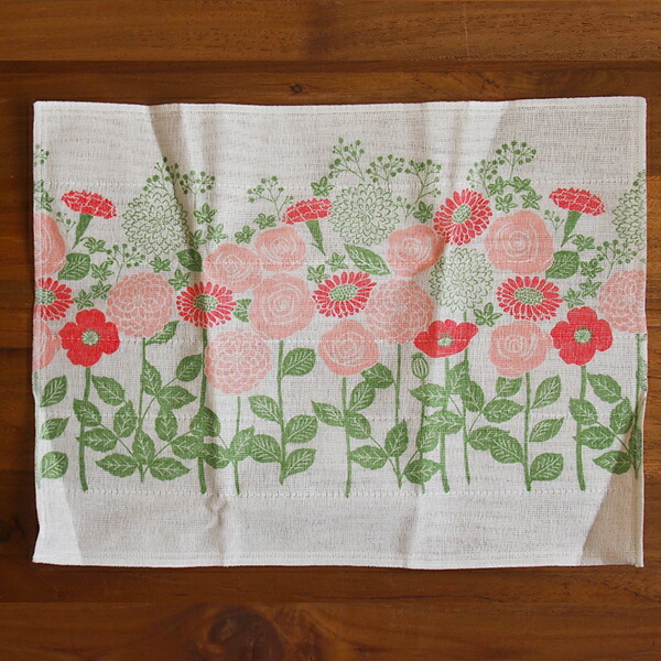 中川政七商店　花束ふきん　ピンク