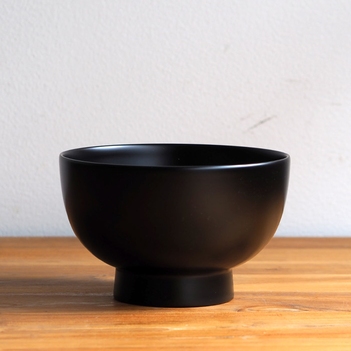 漆琳堂　越前硬漆　一乗椀　4.5寸　黒