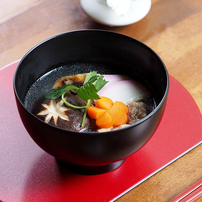 漆琳堂　越前硬漆　一乗椀　4.5寸　黒