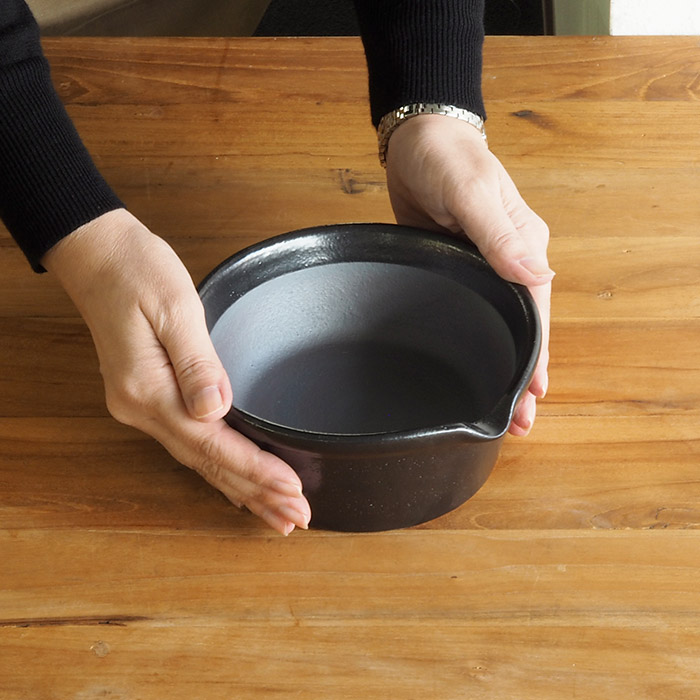 かもしか道具店　すりバチ　黒