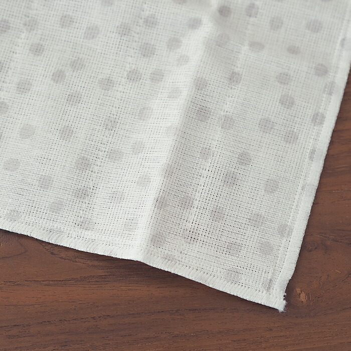 中川政七商店　「手描きの風合いの」かや織ふきん　あられ　薄墨