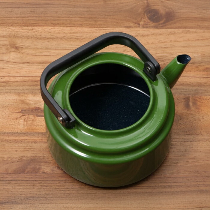 野田琺瑯　アムケトル　グリーン