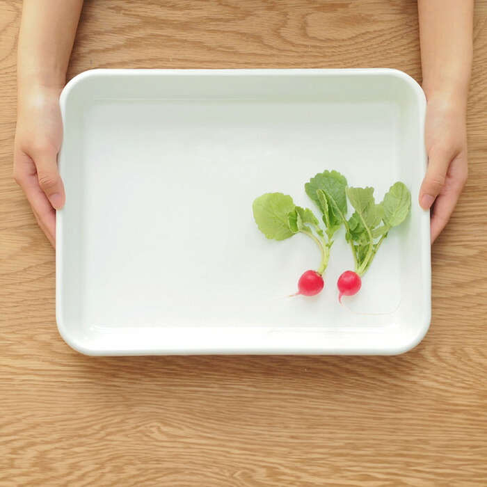 野田琺瑯　バット　全白　12取